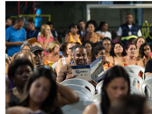 A comunidade da Região Metropolitana é mais uma beneficiada pelo trabalho do ITERJ. 